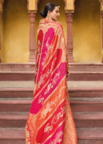 Multicoloured Bridal Banarasi Saree