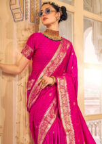 Rani Pink Kanjivaram Saree