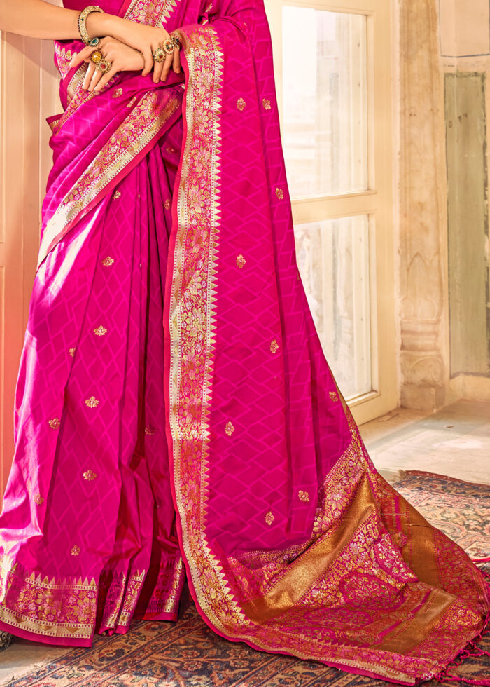 Rani Pink Kanjivaram Saree