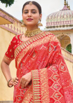 Red Bridal Banarasi Saree