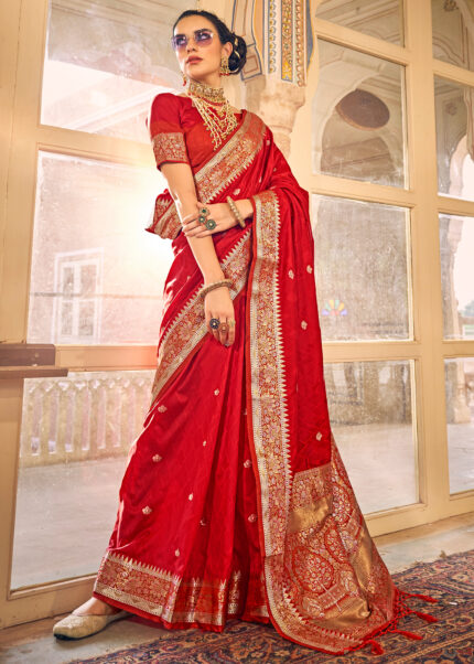 Red Kanjivaram Silk Saree