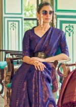 Royal Blue Kanjivaram Saree