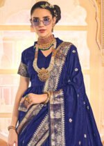 Royal Blue Kanjivaram Saree