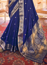 Royal Blue Kanjivaram Saree