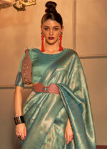 Oxley Green Kanjivaram Silk Saree