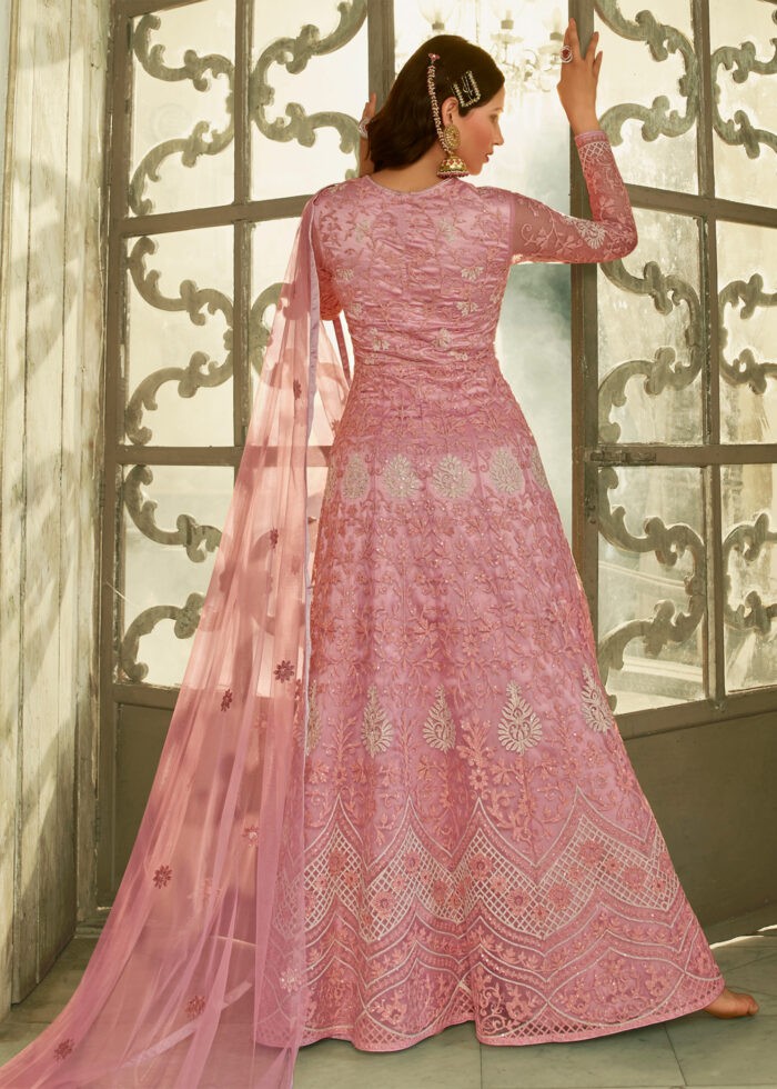 Blush Pink Heavy Embroidery Anarkali