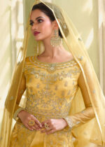 Golden Yellow Heavy Embroidery Anarkali