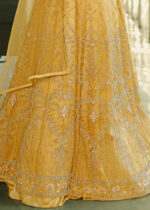 Golden Yellow Heavy Embroidery Anarkali