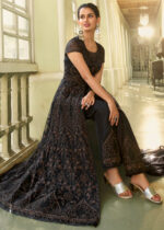 Royal Black Heavy Embroidery Anarkali