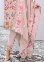 Blush Peach Embroidered Suit