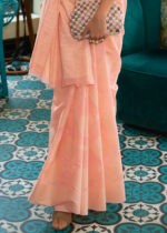 Tonys Pink Lucknowi Chikankari Saree