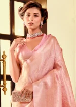 Soft Pink Kanjivaram Silk Saree