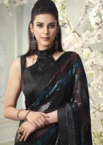 Black Sequins Saree