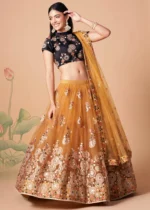 Golden Yellow Lehenga Choli