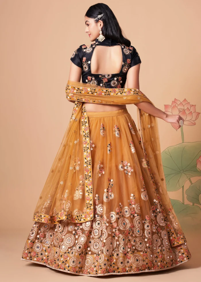 Golden Yellow Lehenga Choli