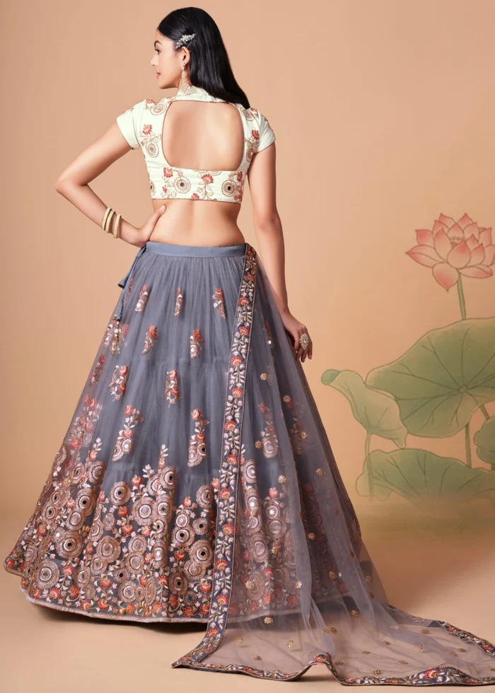 Gray Lehenga Choli