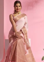 Light Pink Cotton Saree