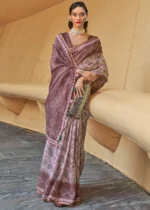 Mauve Purple Cotton Saree