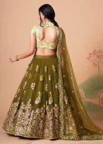 Mehndi Green Lehenga Choli