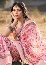 Pastel Pink Cotton Saree