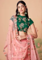 Peach Lehenga Choli