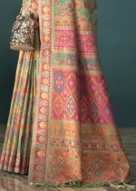 Pista Green Kashmiri Jamawar Saree