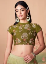 Pista Green Lehenga Choli