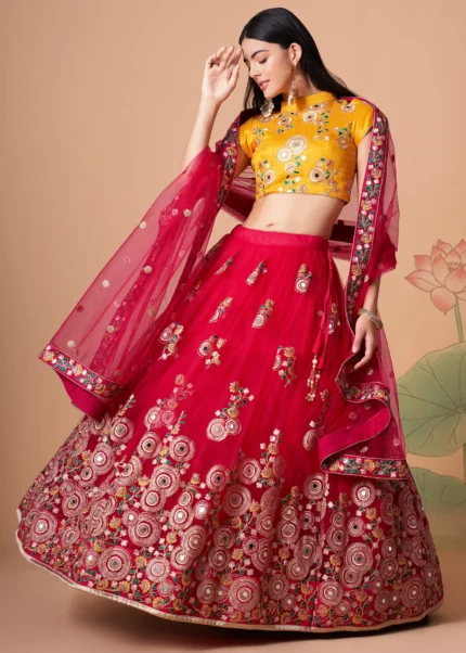 Rani Pink Lehenga Choli