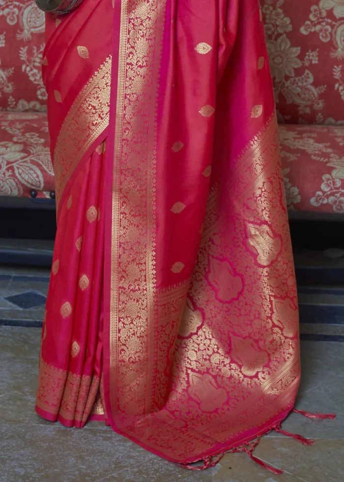 Red Banarasi Silk Saree