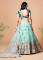 Sky Blue Lehenga Choli