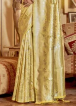 Sunshine Yellow Kanjivaram Saree