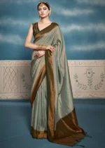 Basil Green Kanjivaram Saree