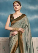 Basil Green Kanjivaram Saree