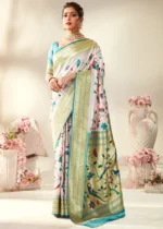 Blush Pink Paithani Silk Saree