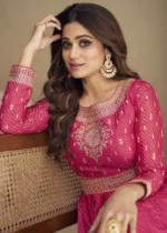 Dark Pink Anarkali Gown