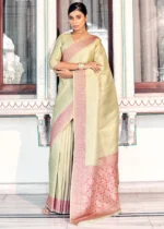 Fern Green Kanjivaram Saree