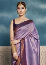 Lavender Purple Kanjivaram Saree