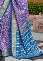 Lavender Purple Patola Saree