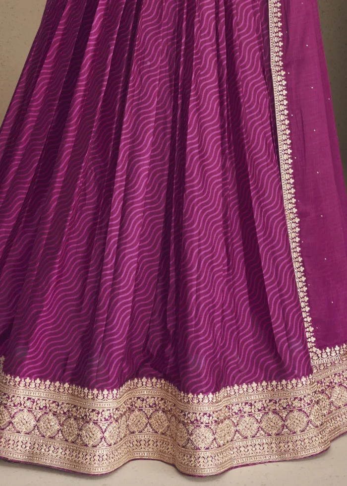 Magenta Anarkali Gown