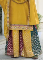 Mustard Yellow Palazzo Suit