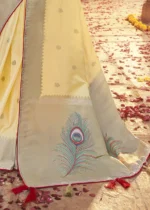 Pastel Yellow Paithani Saree