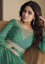 Pine Green Anarkali Gown