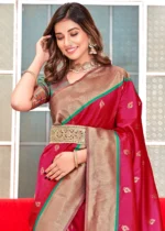 Taffy Pink Paithani Silk Saree