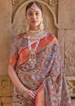 Tuscan Tan Paithani Silk Saree