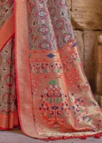 Tuscan Tan Paithani Silk Saree