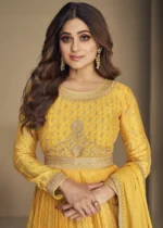 Yellow Anarkali Gown