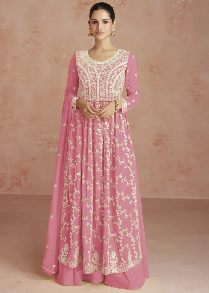 Baby Pink Anarkali Suit