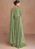 Dusky Green Anarkali Suit