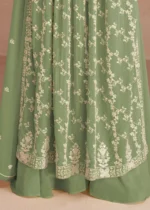 Dusky Green Anarkali Suit