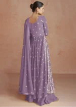 Lavender Purple Anarkali Suit